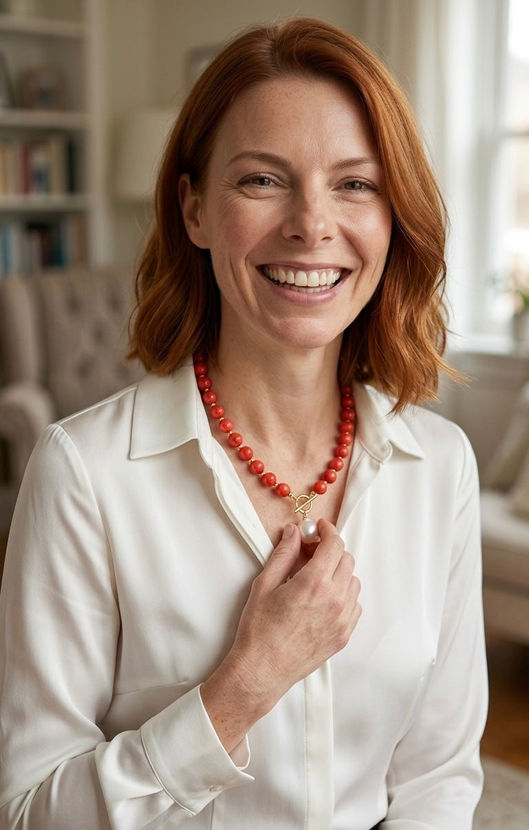 Korallen Halskette