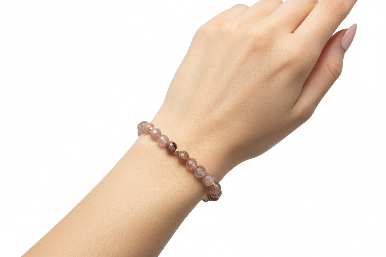 Rosenquarz Armband