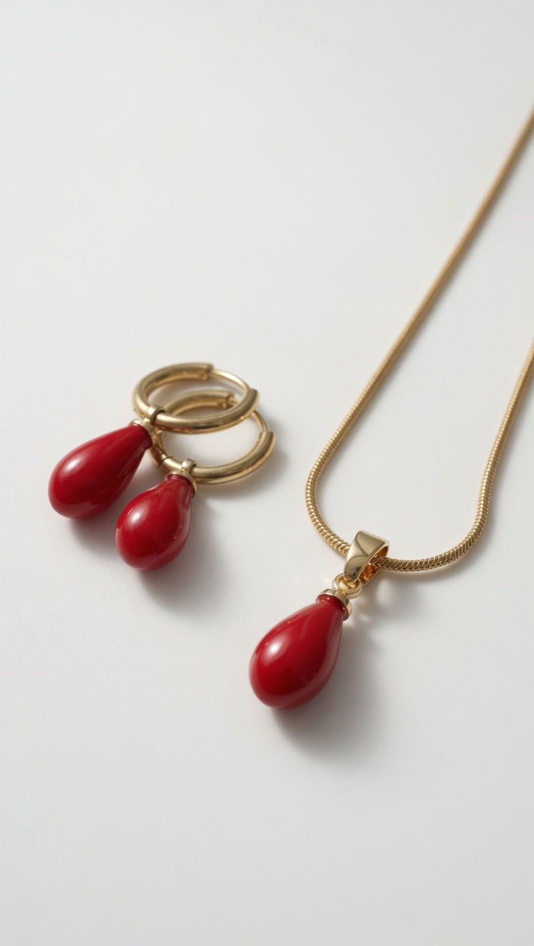 Rote Koralle - Set