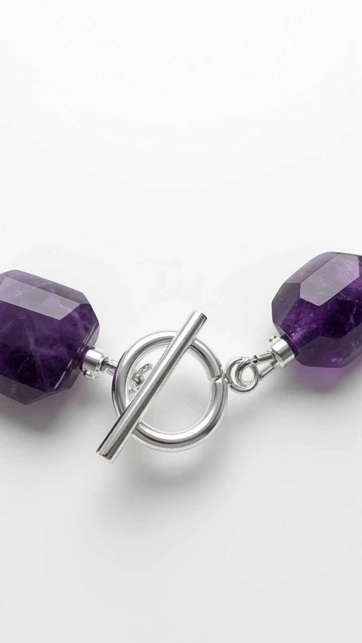 Amethyst & Bergkristall, Halskette