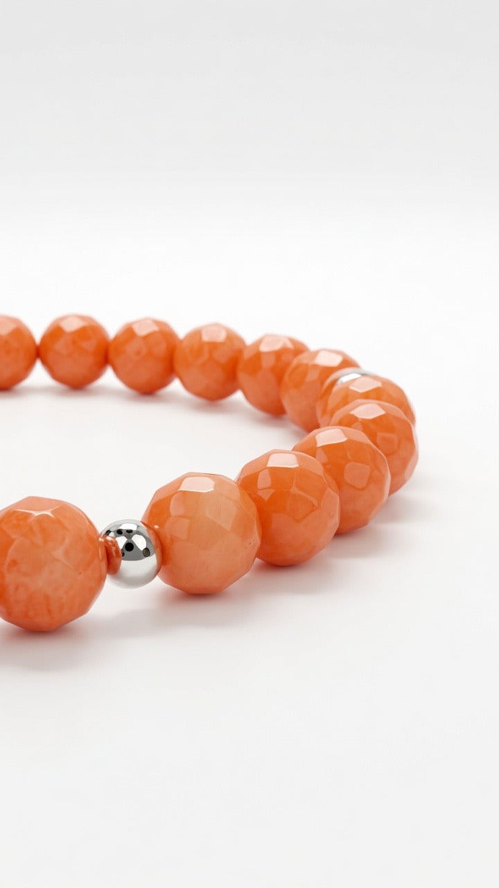 Orange Koralle, Halskette Joker