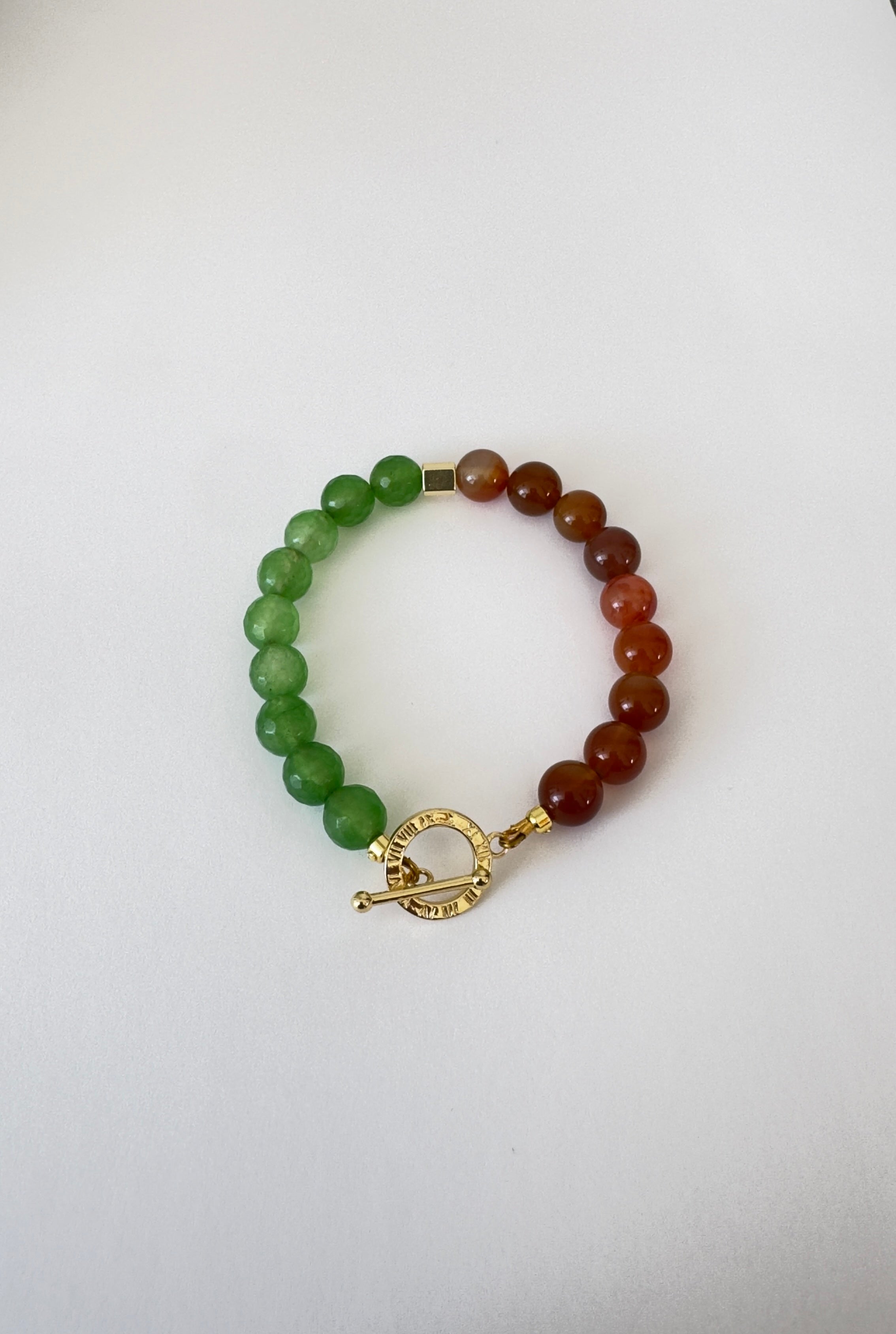 Karneol & Aventurin Perlen, Armband