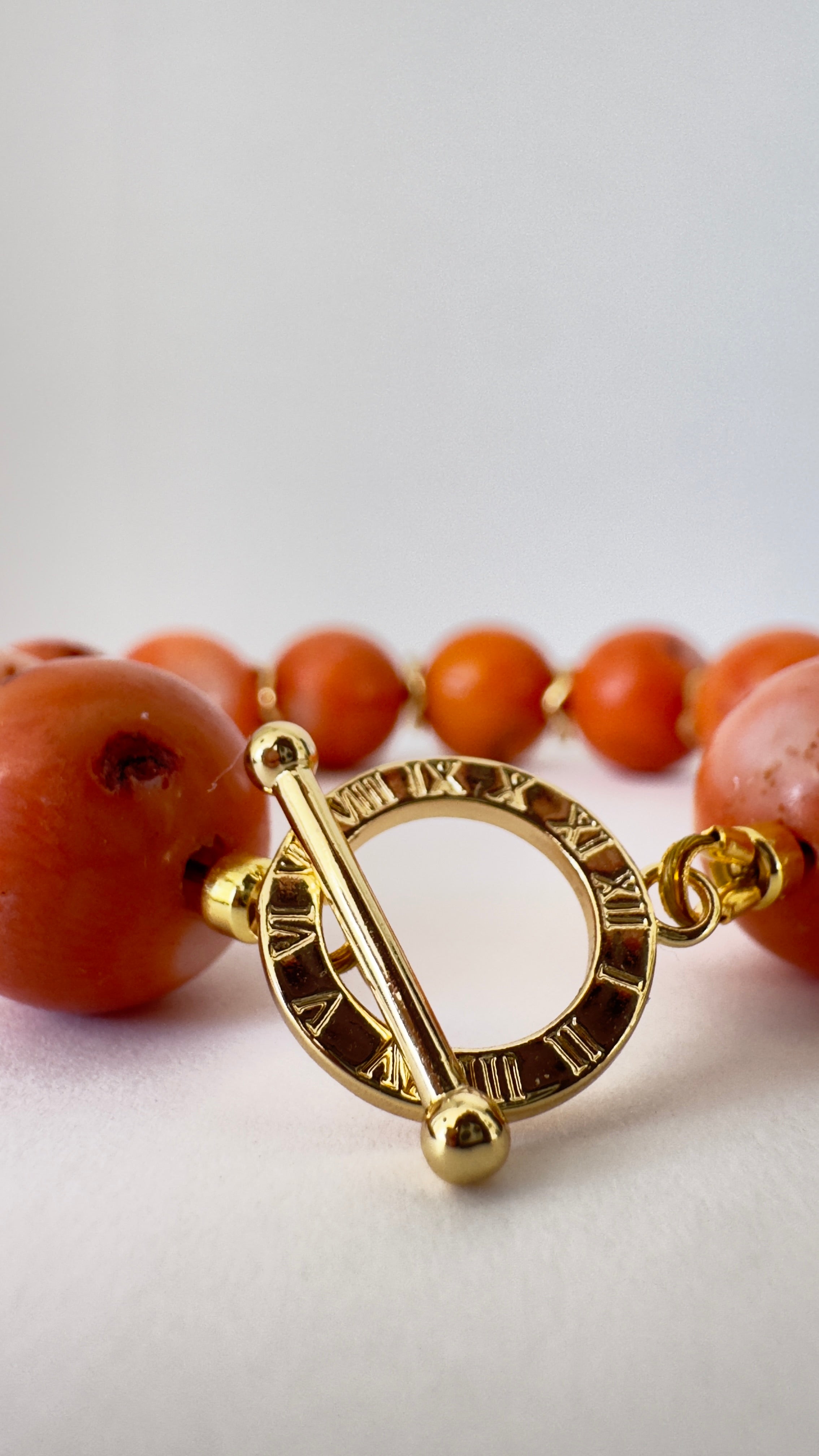 Korallen Perlen, Armband