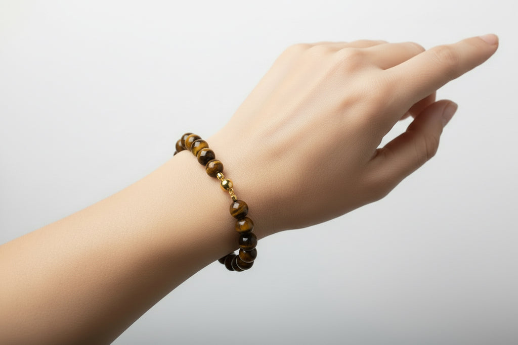 Tigerauge Facettiert Armband