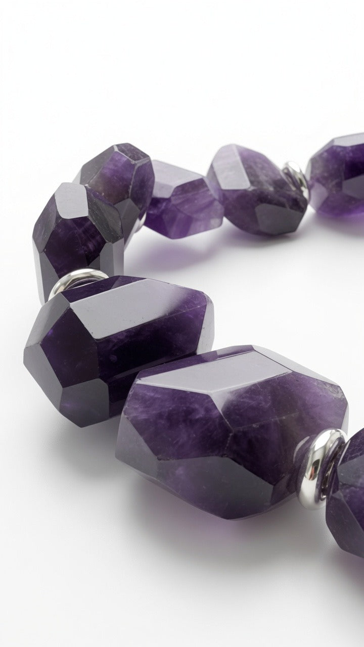 Amethyst & Bergkristall, Halskette