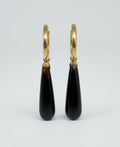 Onyx Tropfen Ohrringe