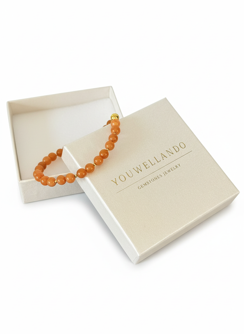 Aventurin Orange Armband