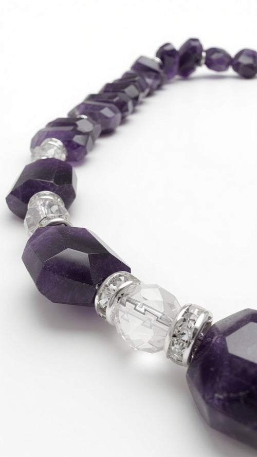 Amethyst & Bergkristall, Halskette