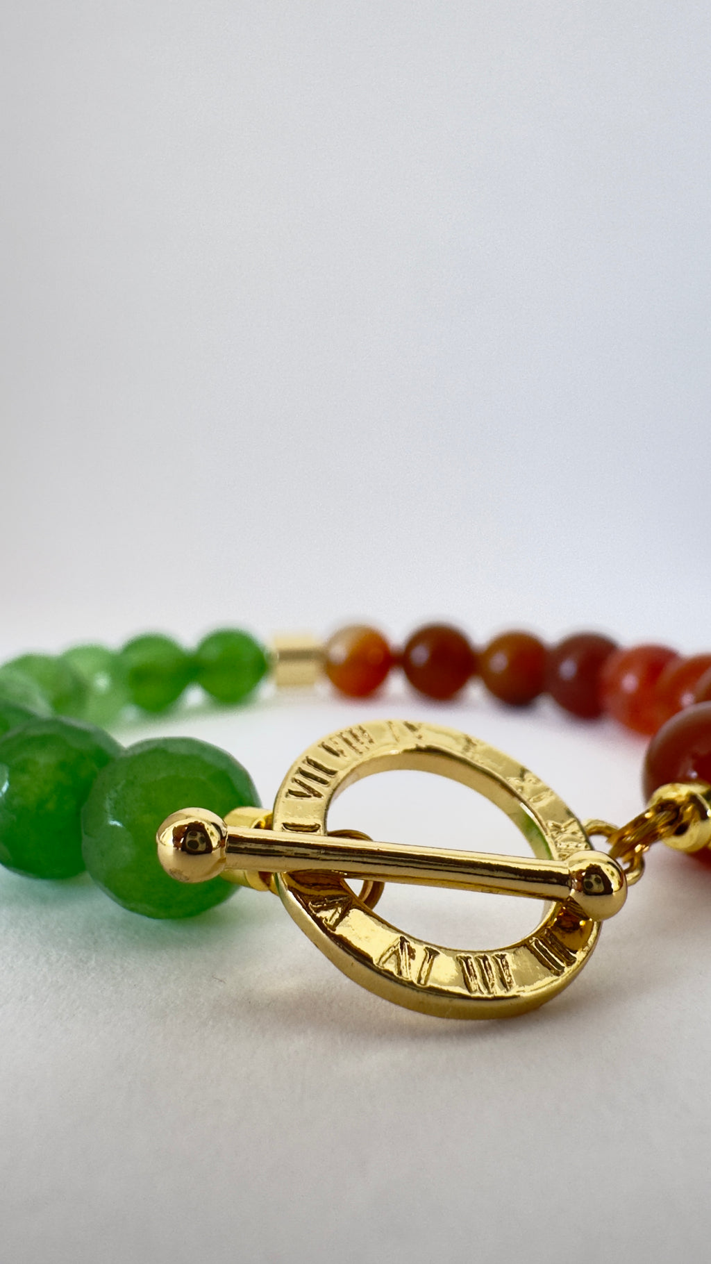 Karneol & Aventurin Perlen, Armband