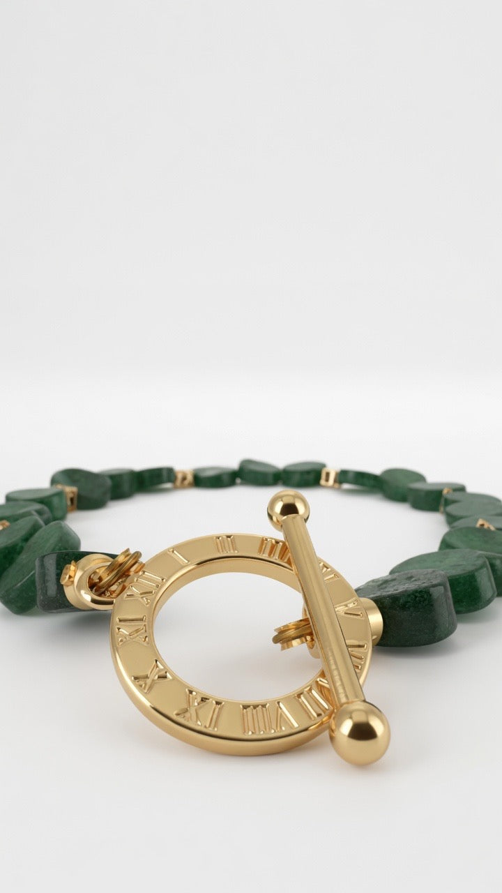 Grüner Aventurin Perlen, Armband