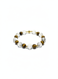 Tigerauge & Bergkristall Armband