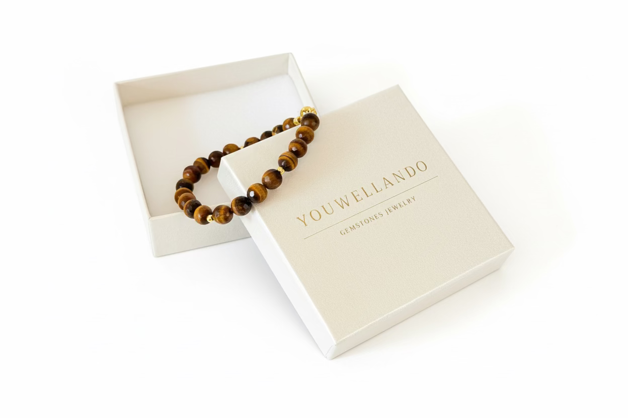 Tigerauge Facettiert Armband