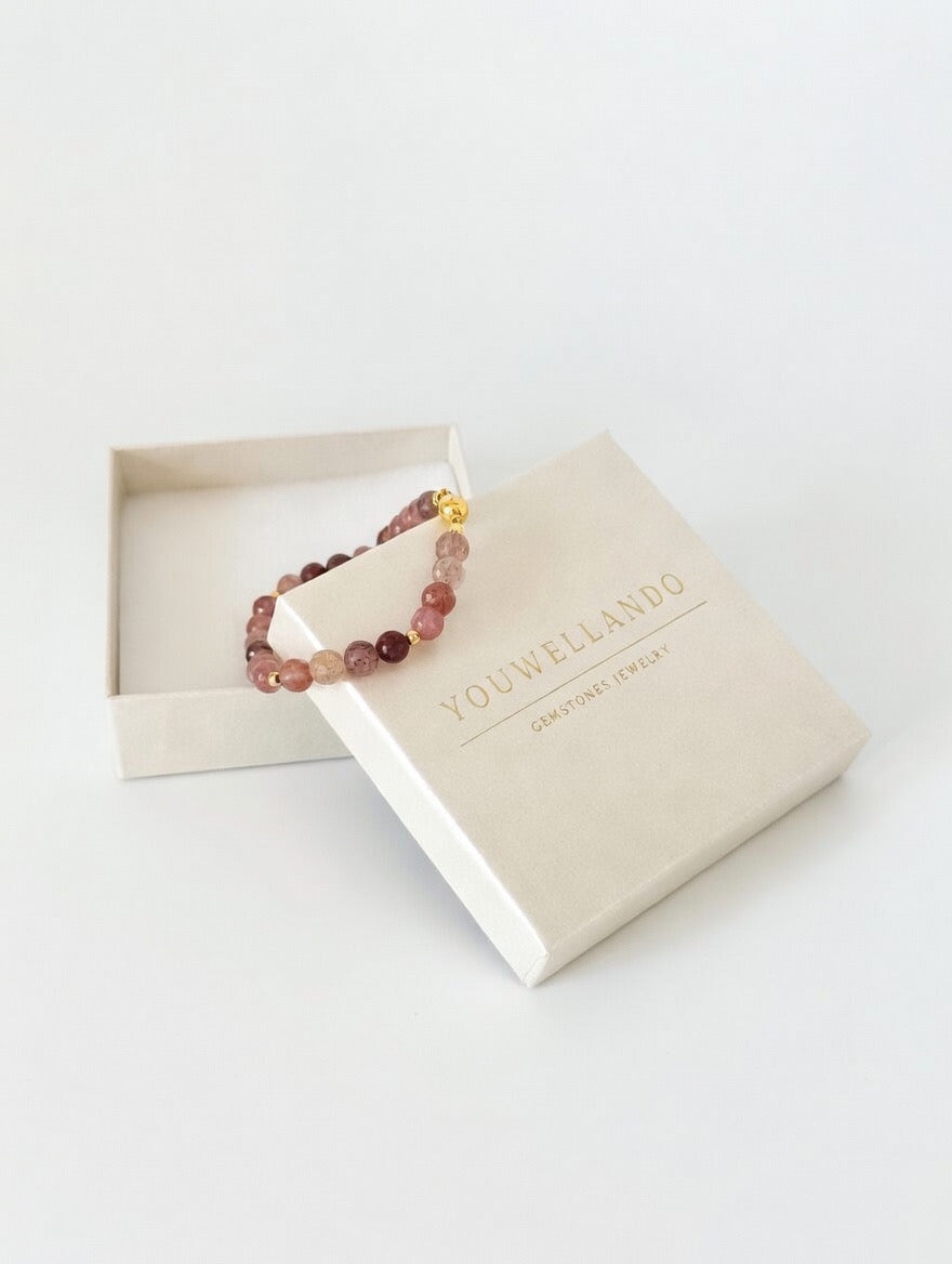 Rosenquarz Armband