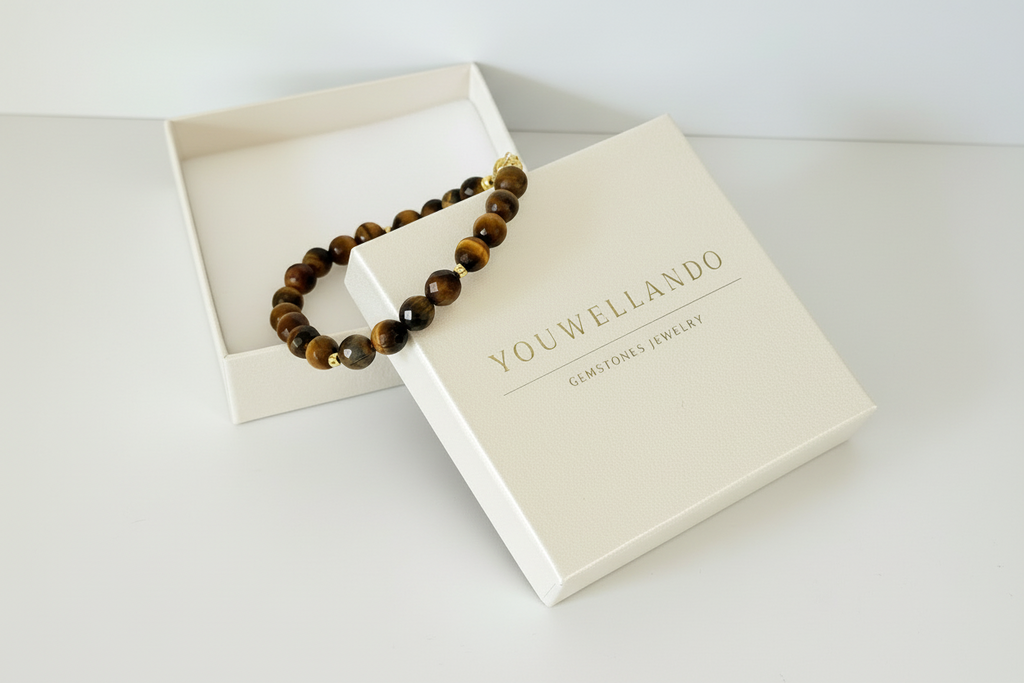 Tigerauge Facettiert Armband